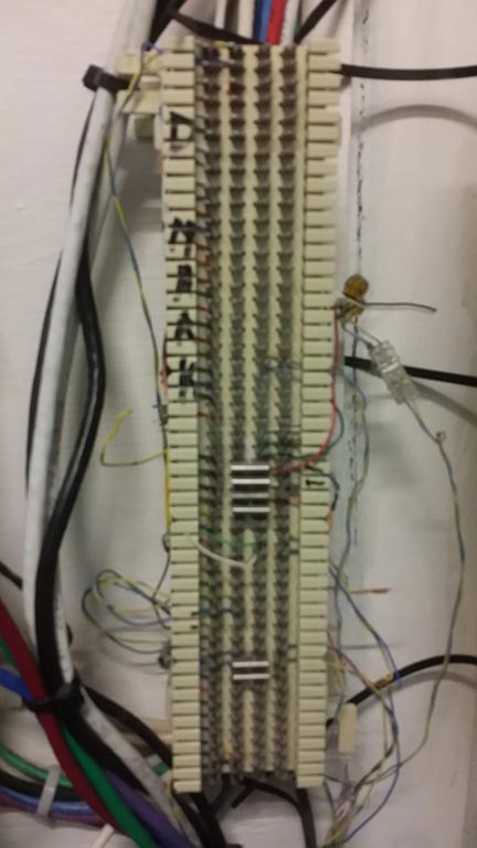 Telephone patch panel